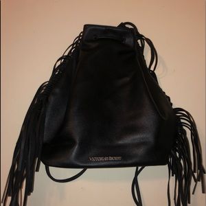 VS Black Fringe Backpack